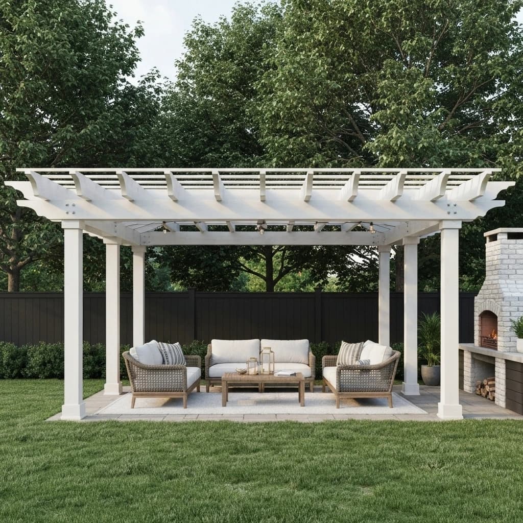 Pergolas & Outdoor Shades by Dhilal Al Qamar — manufactured in Sharjah, installed across UAE