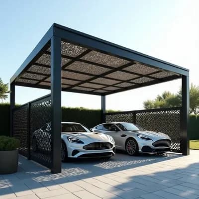 CNC Pattern Car Parking Shades