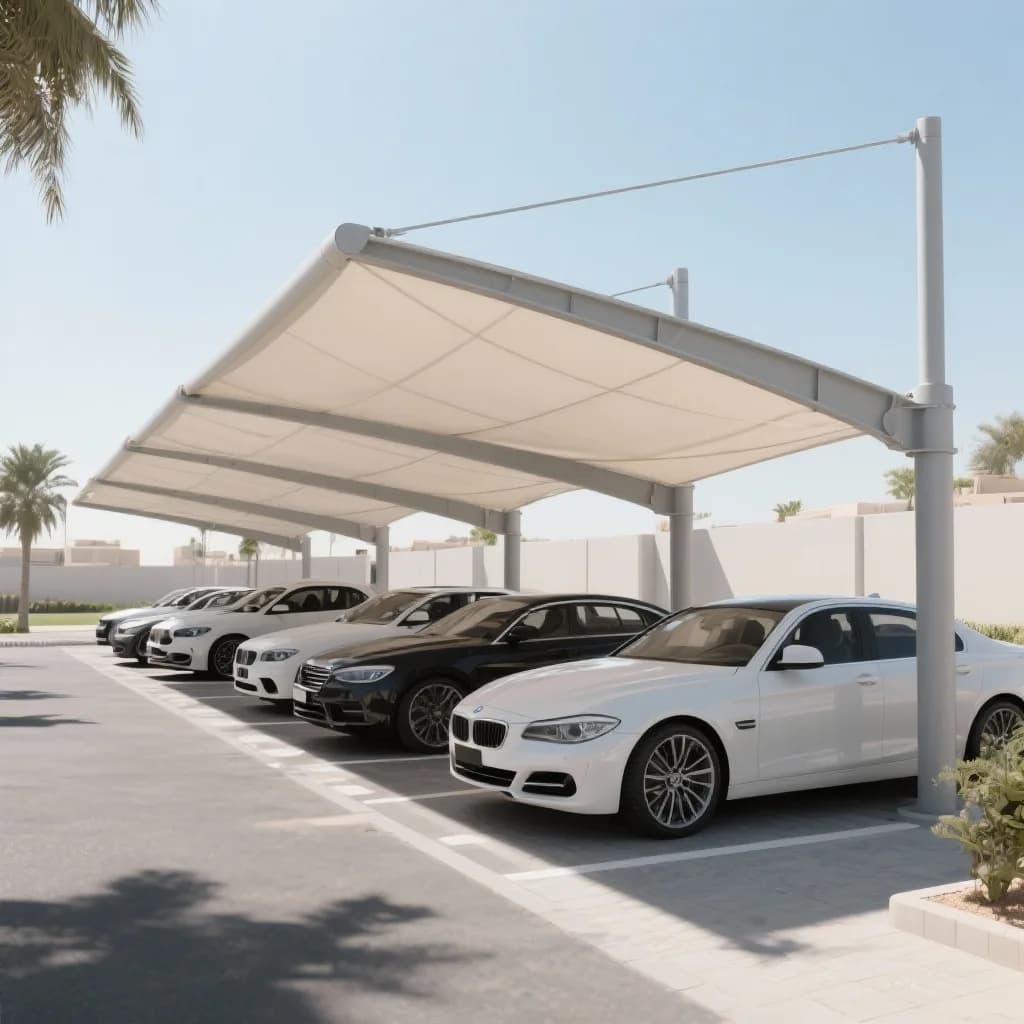 Top Support Car Parking Shades