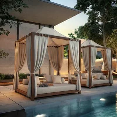 Fabric Roofing Cabanas