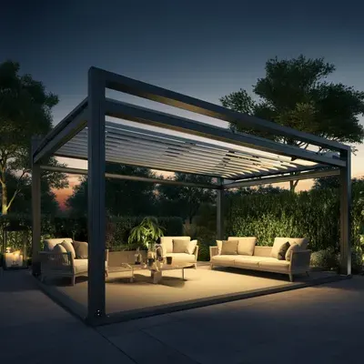 Motorized Louvers Pergola