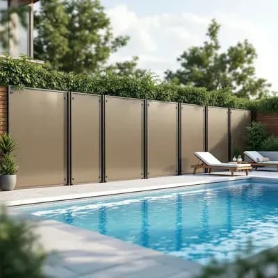 Swimming Pool Privacy Fencing