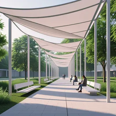 Walkway & Sitting Area Shades